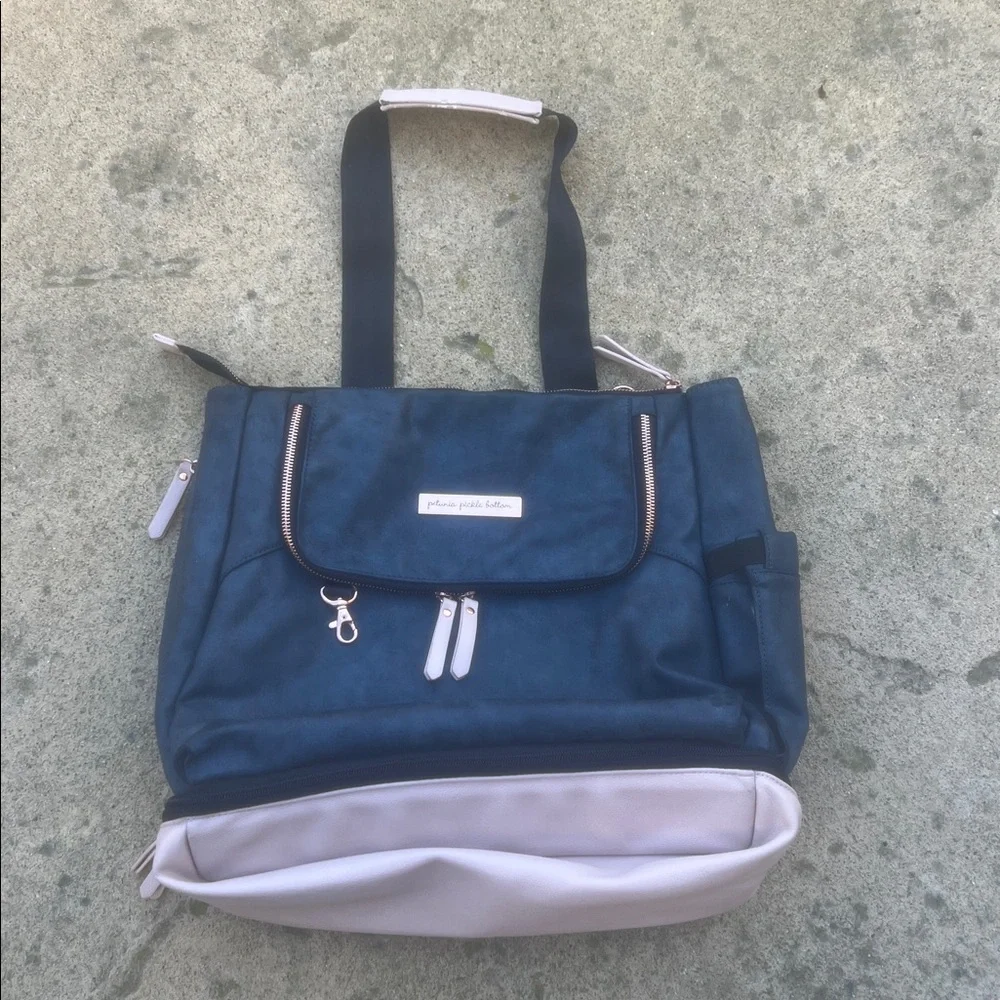 Petunia Pickle Bottom Pivot Pack Blue/Pink Convertible Diaper Bag